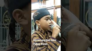 ADZAN LANGGAM JAWA PALING RUMIT #shorts #langgamjawa