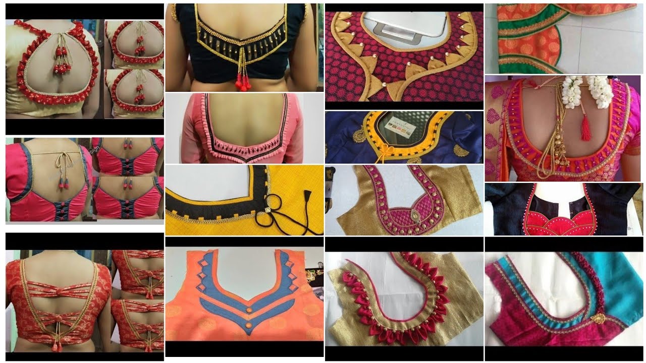 patch work designer blouse