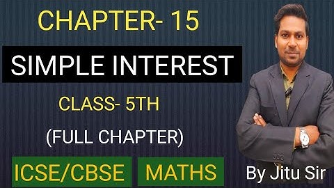 Maths/ICSE/Class 5th/SIMPLE INTEREST by RS LEARNING #maths #icse #cbse
