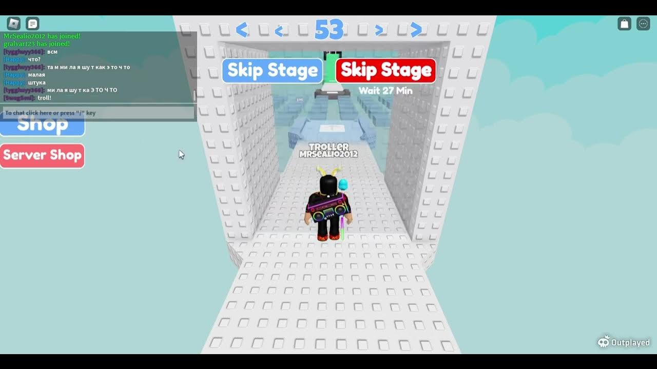 troll obby stage 53 - YouTube