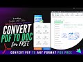 How to Convert PDF to Editable Word, Powerpoint, Excel File | Swifdoo PDF Review & Tutorial 2021