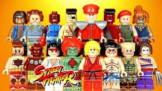 Street Fighter Wave 1 & 2 Unofficial LEGO Minifigures