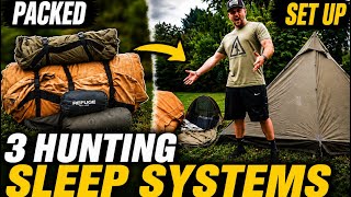3 HUNTING SLEEP SYSTEMS I USE | WHICH ONE IS BEST?