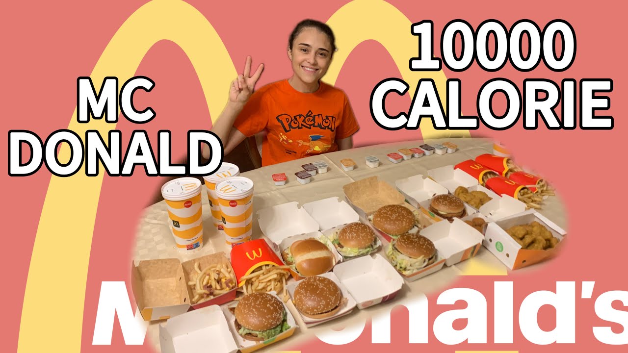 10000 calorie Challenge MCDONALD’S - LIVE con i follower