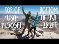 Highest* and Lowest Point of USA in the SAME DAY