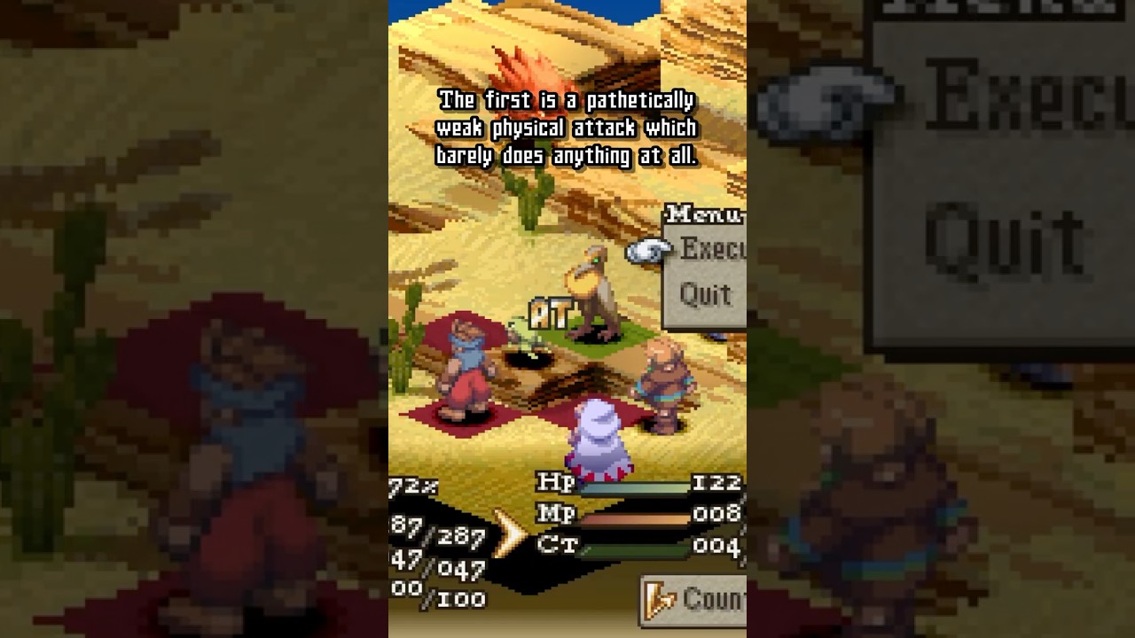 Секретная механика в FFTactics, о которой вы точно не знаете | Final Fantasy Tactics