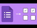How to create tick box grid questions using Google forms