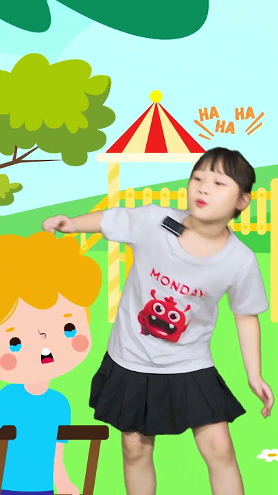 Children learn English through cartoons: Don't laugh at others - Be kind! #binggoleaders #short #...