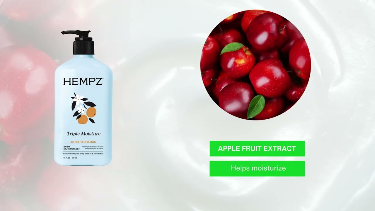 Hempz Triple Moisture Moisturizing Body Lotion with Fresh/Citrus Scent