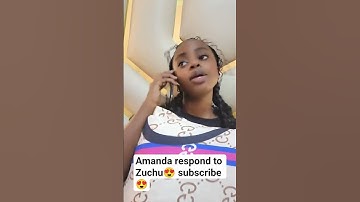 #Amanda respond to zuchu #Amanda zuchu challange#Zuchu Song Amanda #subscribe 😍