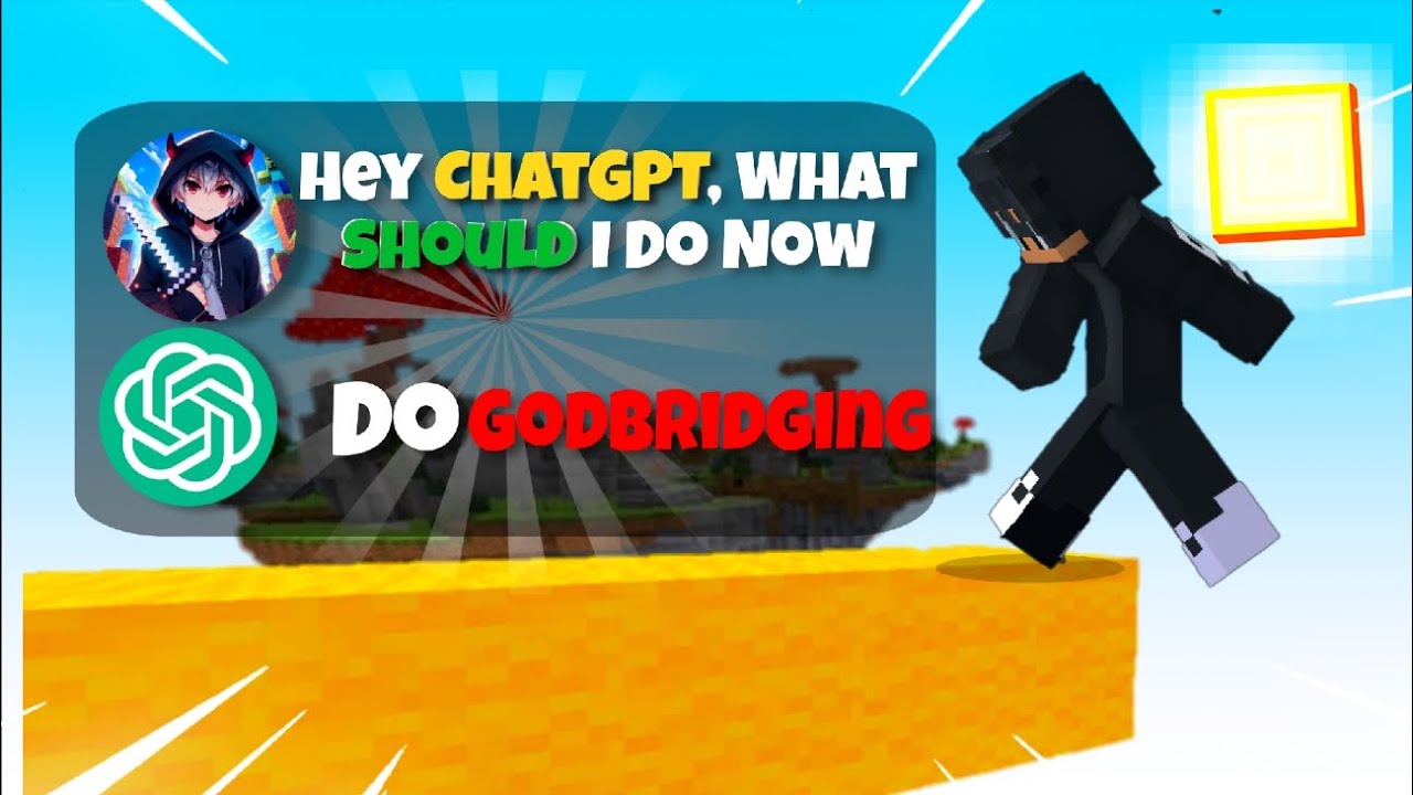 Bedwars But A.I Control Me🔥 (Gone Wrong 😂)