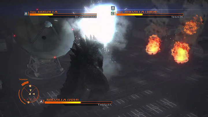 GODZILLA Versus mode : Godzilla 2014 vs. Godzilla 1964 vs. Godzilla 90's