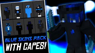 ✅MINECRAFT PE 1.16.220 XBOX LIVE WITH CUSTOM BLUE PVP SKINS PACK DOWNLOAD // BY JASONIC screenshot 4
