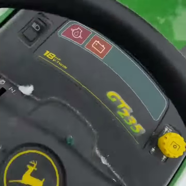 John Deere Gt235 amazing snow plow machine YouTube