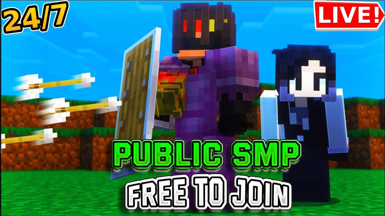 Minecraft SMP LIVE || PUBLIC SMP 24/7 JAVA + BEDROCK๐ฑ || FREE TO JOIN # ...
