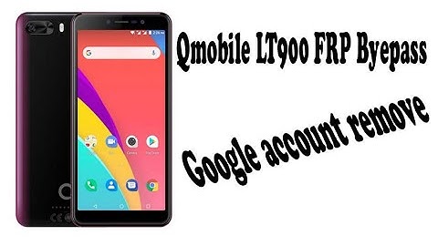 Qmobile LT900 frp bypass/ Google account remove