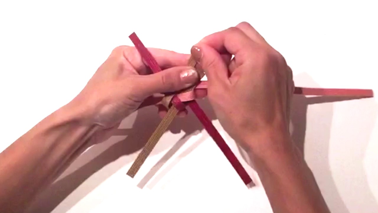 花結びの編み方 短編 Youtube