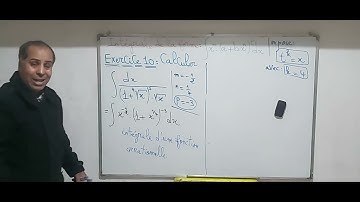 Intégrales des fonctions irrationnelles : Analyse 2 filière SMPC 2 "exercice 10"