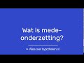 Wat is mede-onderzetting?