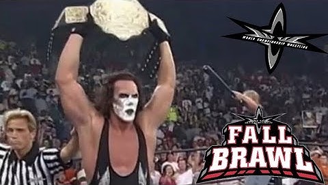 Sting cheats to wins the WCW World Heavyweight Championship over Hulk Hogan - Fall Brawl 1999