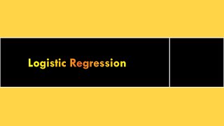 Intuition of  Logistic Regression