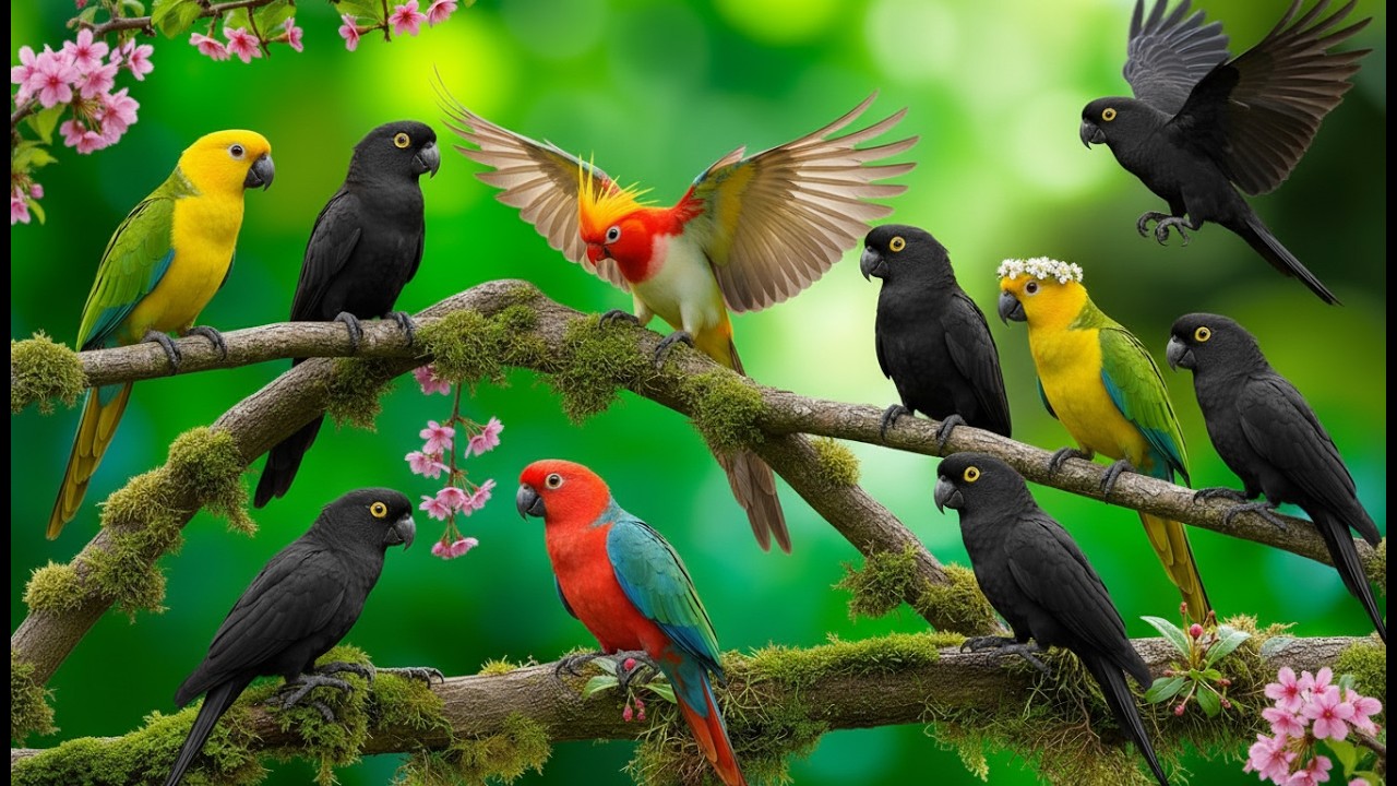 🌺 Relaxing Nature Piano and Bird Sounds Peaceful Background Music for a ...