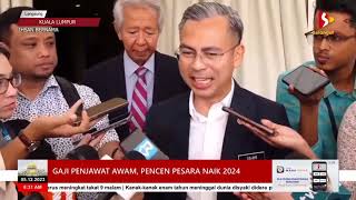 Gaji penjawat awam, pencen pesara naik 2024