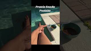 Protein snacks poolside... so addicting 😵‍💫🥜🤩Lip Smacking Boiled Peanut from Cousin Earl's Peanuts
