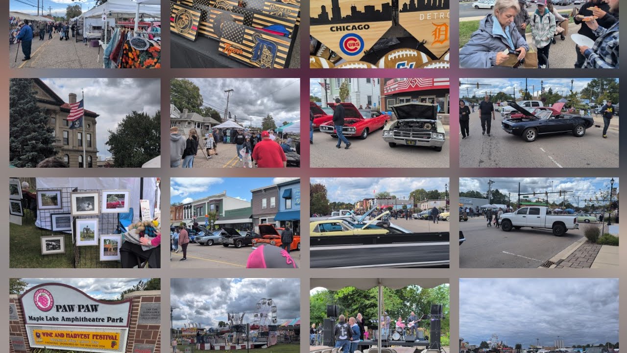 9/6/25 - Wine & Harvest Festival In Paw Paw, Michigan (Unedited Video)