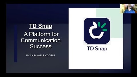 ATIA AT Demo Days: Tobii Dynavox: TD Snap: A Platform for Communication Success