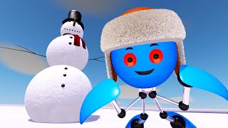 Robot Boochi collects snowman, and the Reds interfere with him | Christmas vacation by Boochi Boom TV 26,278 views 1 year ago 2 minutes, 9 seconds