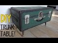 How to Make a Vintage Trunk Table!