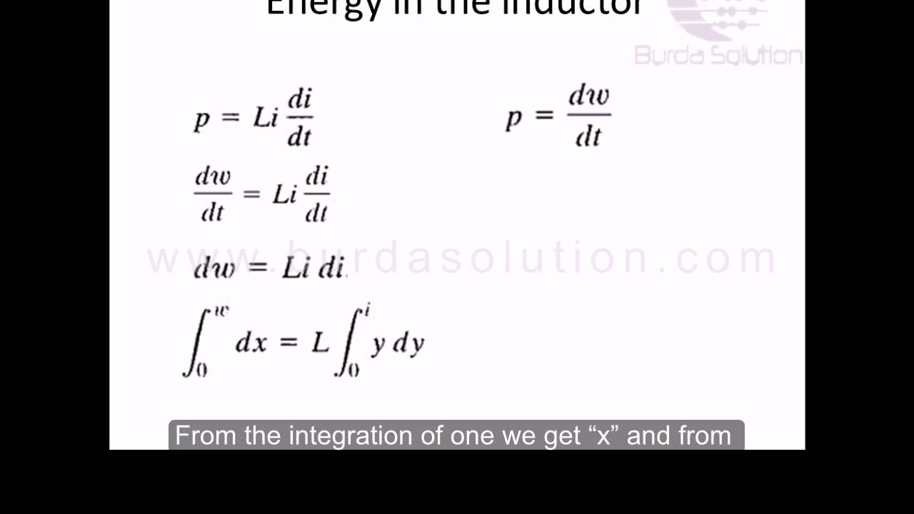 power and energy in Inductor YouTube