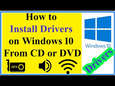 Video: Hur installerar jag drivrutiner från en CD?