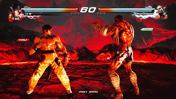 Law vs Fahkumram  (Hardest AI ) - Tekken 7