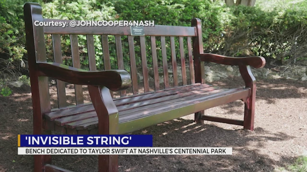 Nashville Dedicates Bench in Centennial Park to Taylor Swift