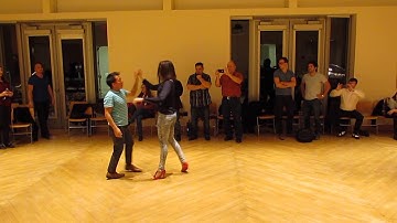 Salsa On2 Intermediate Turn Pattern by Sergio and Sheena #43