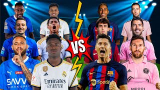 Al Hilal Real Madrid 🆚 Barcelona Inter Miami 😱🫵 (Neymar Vinicius JR Messi)