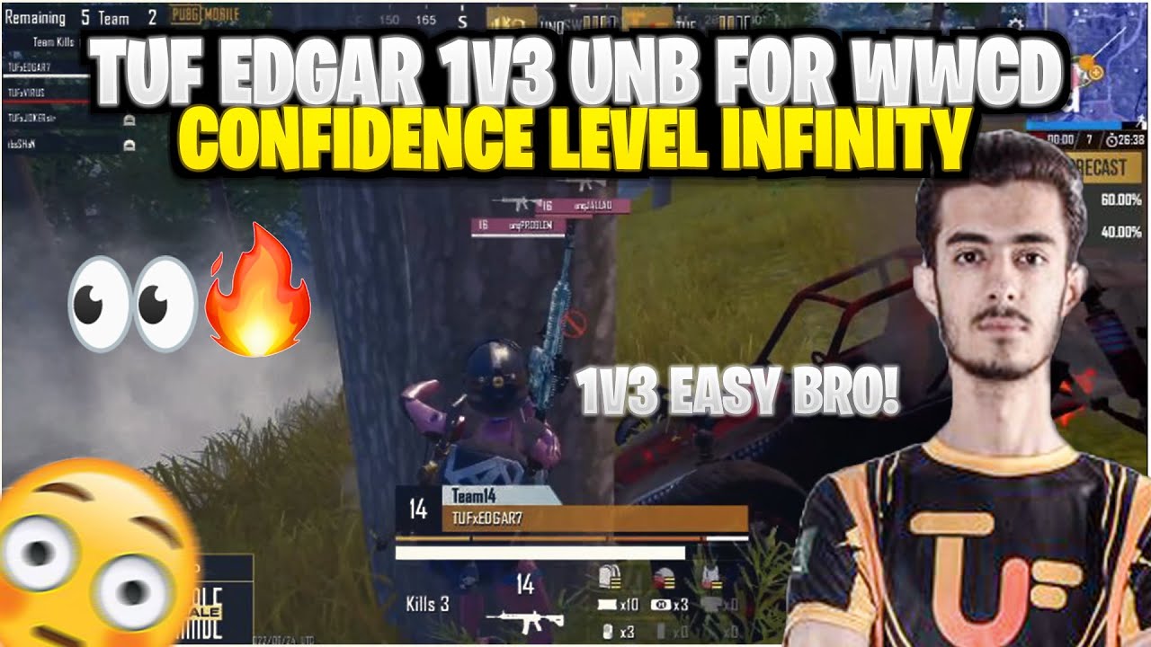 Tuf Edgar 1v3 for WWCD 🥵️| Edgar