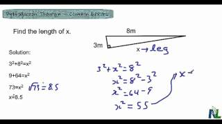 Pythagorean Theorem   Common Errors
