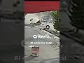 Así fue el choque entre una combi del transporte público y un camión en Pachuca