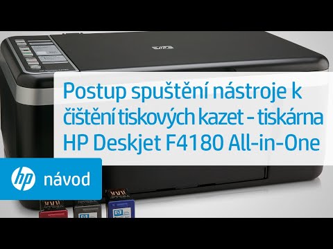 Postup spuštění nástroje k čištění tiskových kazet – tiskárna HP Deskjet F4180 All-in-One