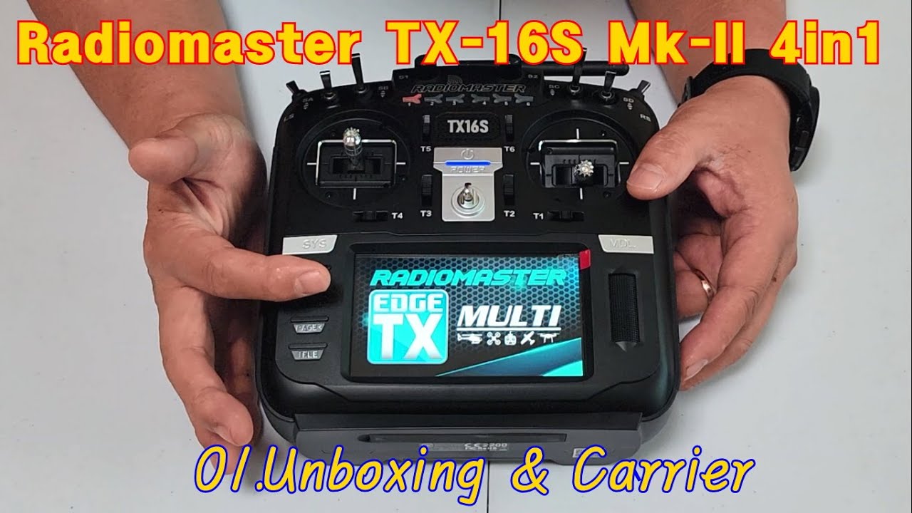 【美品】 RADIOMASTER TX16S MKⅡ 4in1 RadioMaster TX16S MK II Max Radio Controller 4in1 with V4.0 Hall Gimba