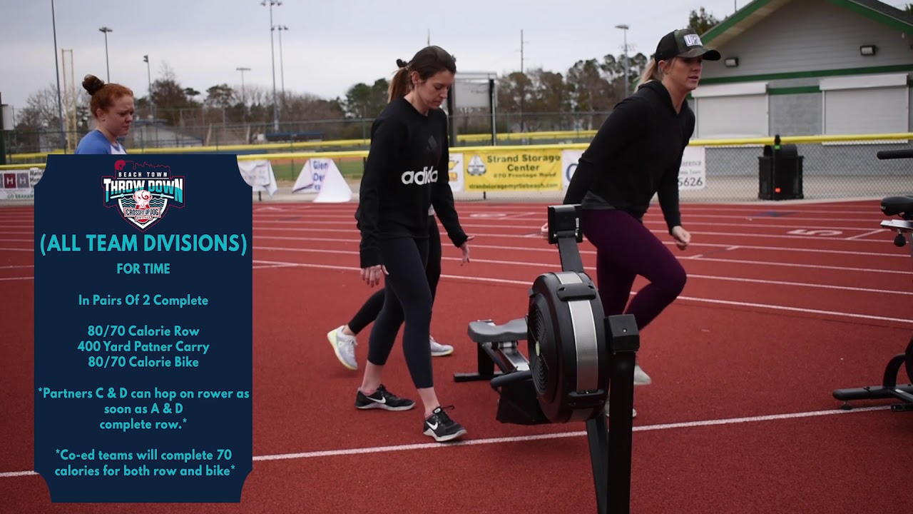 2019 CrossFit Up Dog Beach Town Throw Down WOD 4 YouTube