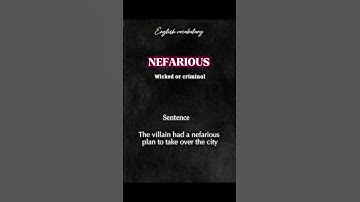 Nefarious | meaning | example | #pronounce #howtopronounce #english #shorts  @PronunciationManual