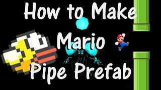 Unity Mobile Game Tutorial: How to Make Mario Pipe Prefabs for Flappy Bird (Part 4) screenshot 5