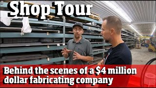 Welding and fabrication shop tour of CMP attachments 4 k vid