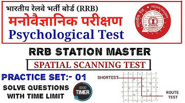 RAILWAY PSYCHO TEST | SPATIAL SCANNING TEST | PRACTICE SET-01 | TIME LIMIT | RRB NTPC 2019 | SM & TA