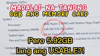 Gb Usable Ram. How To Fix 8Gb Ram 5.92 Usable? Windows 10 Beginners Guide Step By Step
