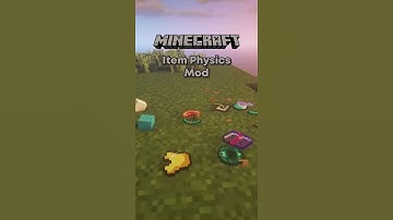 Minecraft Item Physics Mod!